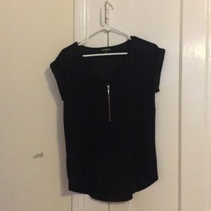 Black Silk T-Shirt